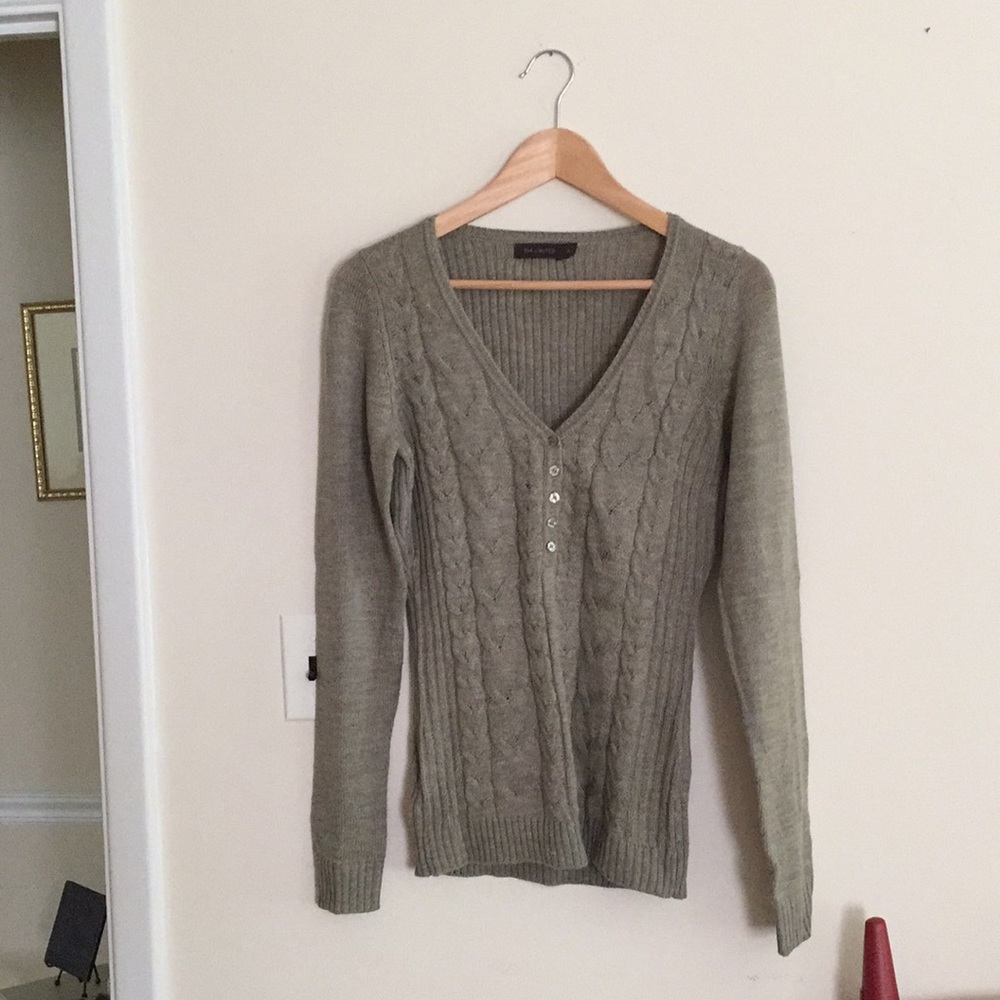 The Limited Green Sweater
